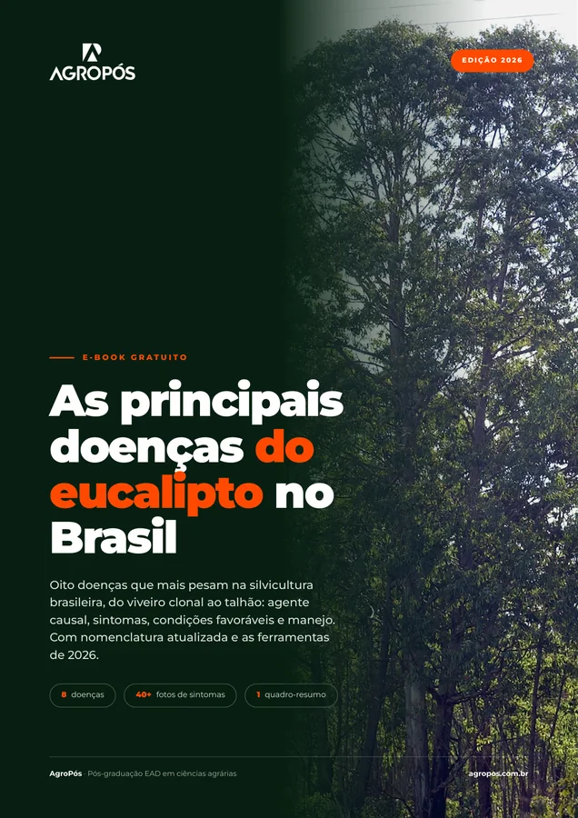 Capa do e-book As principais doenças bióticas da eucaliptocultura no Brasil