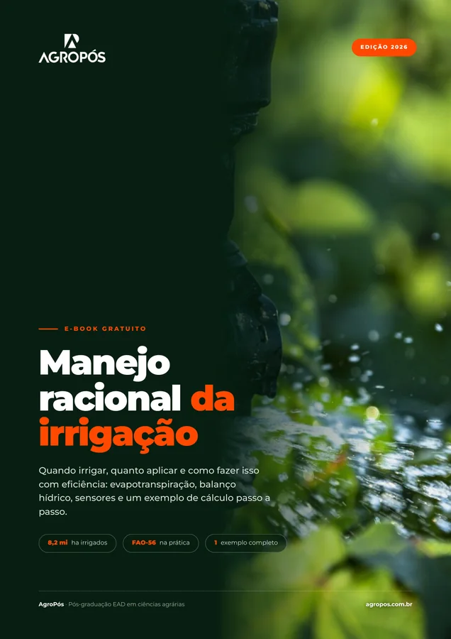 Capa do e-book Manejo racional da irrigação