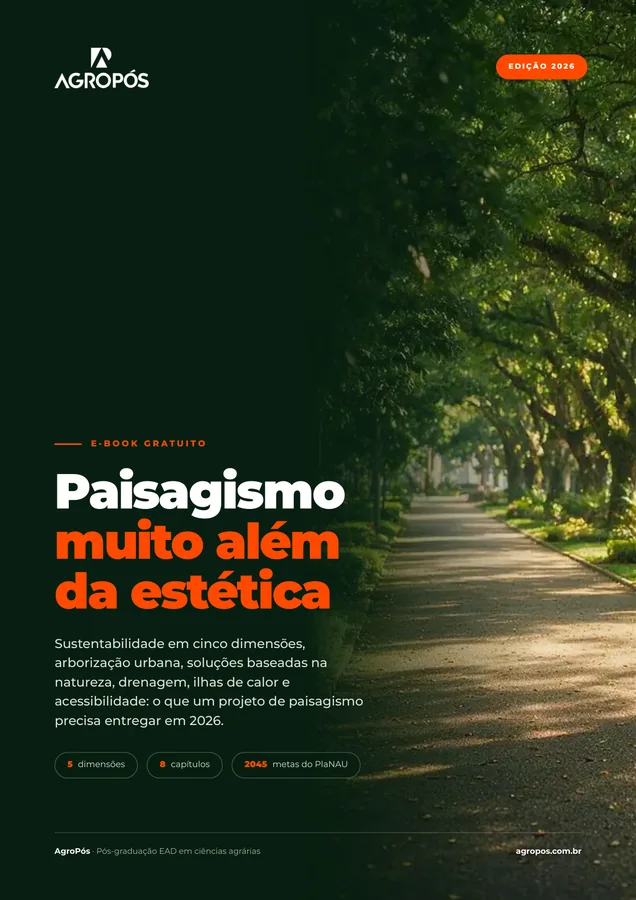 Capa do e-book Paisagismo: muito além da estética