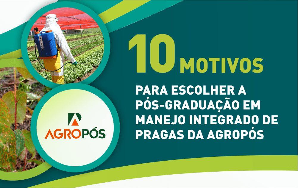 10 motivos para escolher a pós-graduação em Manejo Integrado de Pragas da AgroPós